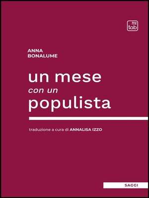 cover image of Un mese con un populista